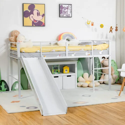 COSTWAY Kids Mid Sleeper Bed