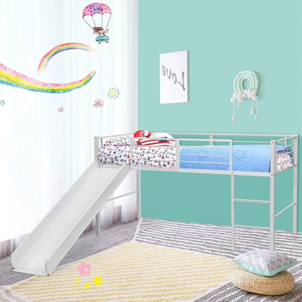COSTWAY Kids Mid Sleeper Bed
