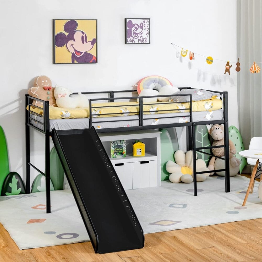 COSTWAY Kids Mid Sleeper Bed