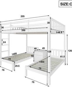 Merax Triple Bunk Bed