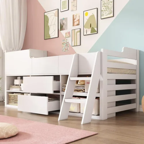 ANIROY Cabin Bed Mid Sleeper