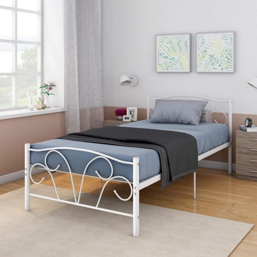 Panana Modern Single Metal Bed