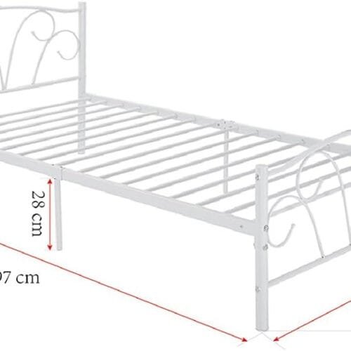 Panana Modern Single Metal Bed