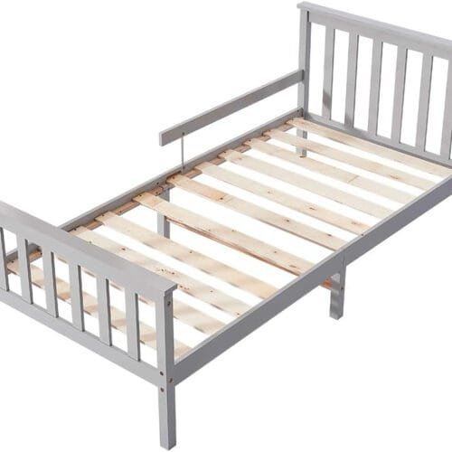 Single Bed Frame with Guardrail
