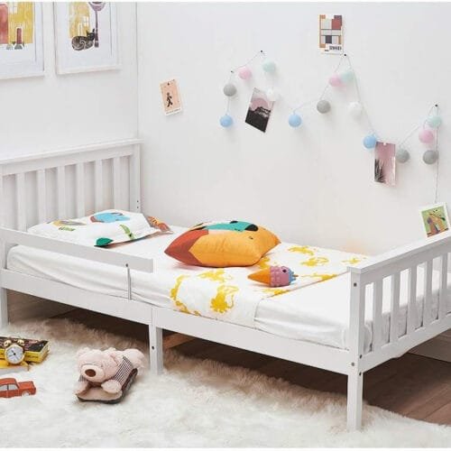 Single Bed Frame with Guardrail
