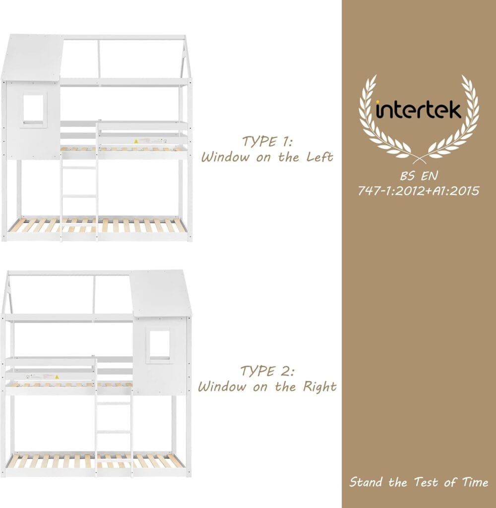 Kids Bunk Bed with Treehouse