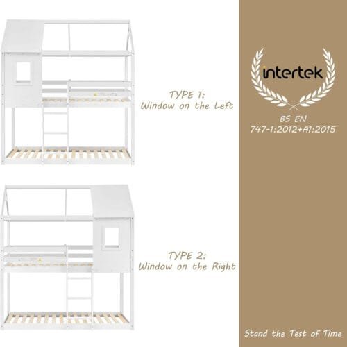 Kids Bunk Bed with Treehouse