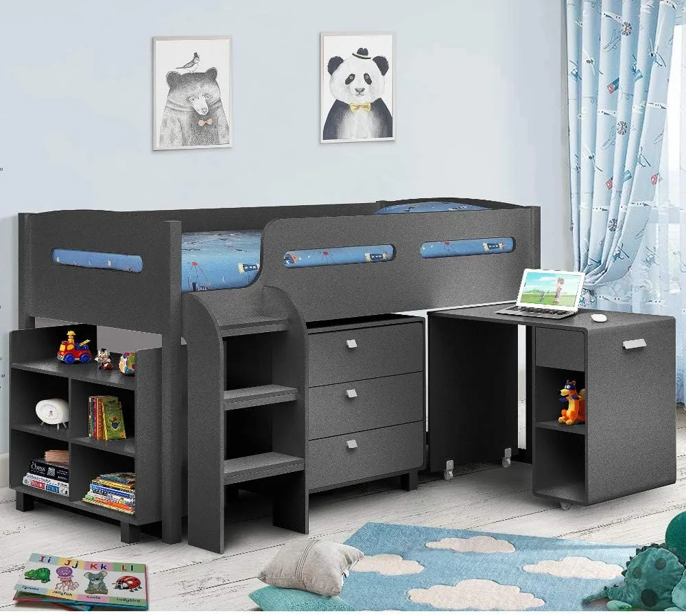 Kids Mid Sleeper Bed