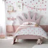happybeds Kids Pink Velvet Bed