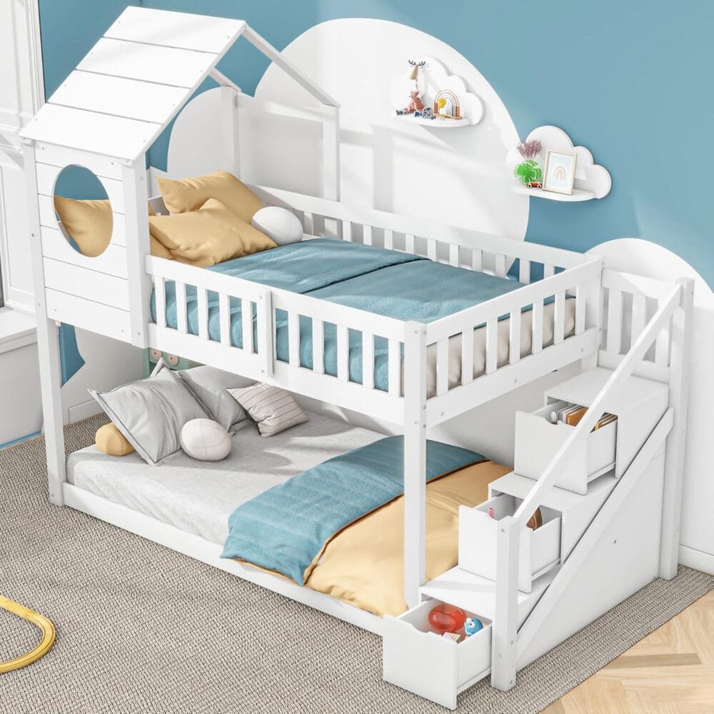 Merax Wooden Bunk Beds for Kids