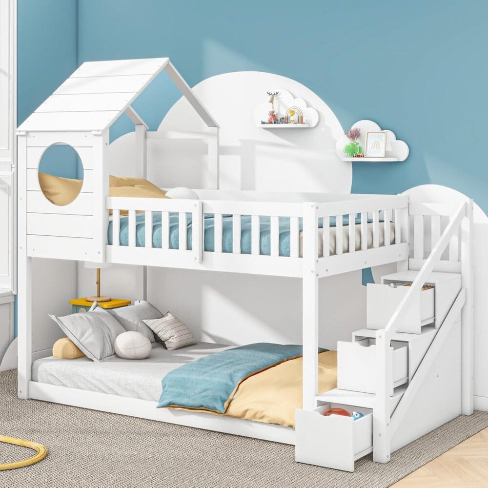 Merax Wooden Bunk Beds for Kids