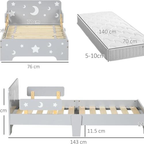 ZONEKIZ Toddler Bed