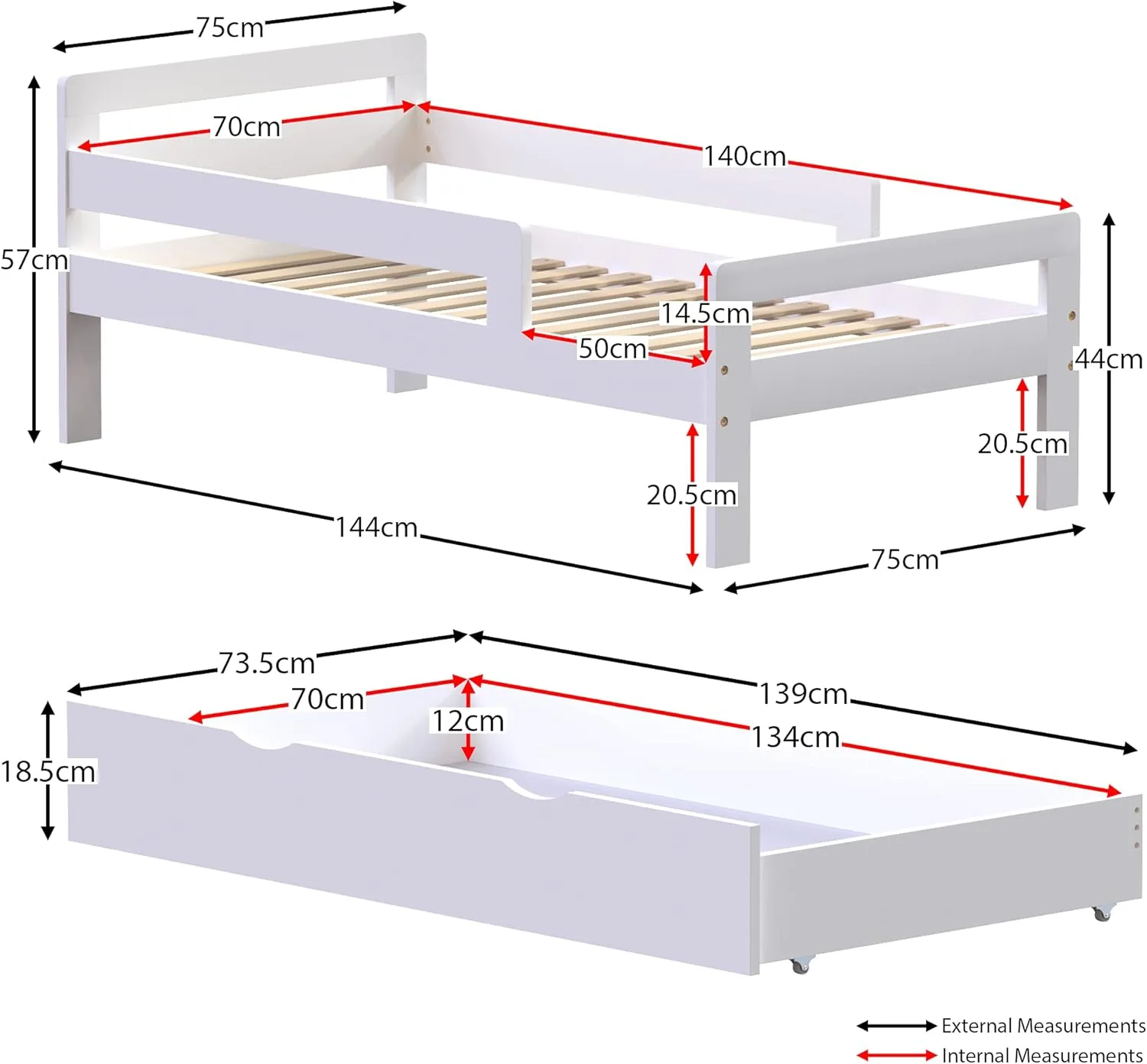 Junior Vida Taurus Wooden Bed