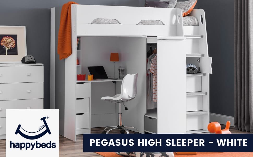 Pegasus Wooden High Sleeper