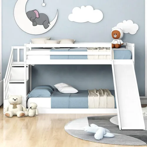Kayan Bunk Bed with Stairs and Slide