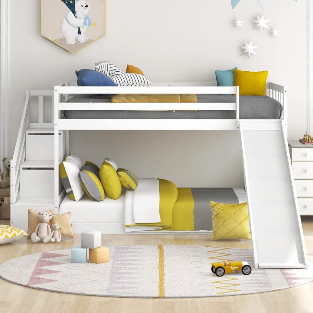 LTGB Bunk Bed with Stairs and Slide