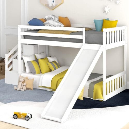 LTGB Bunk Bed with Stairs and Slide