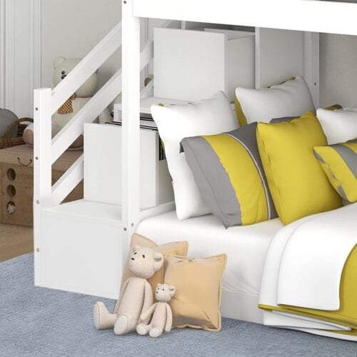 LTGB Bunk Bed with Stairs and Slide