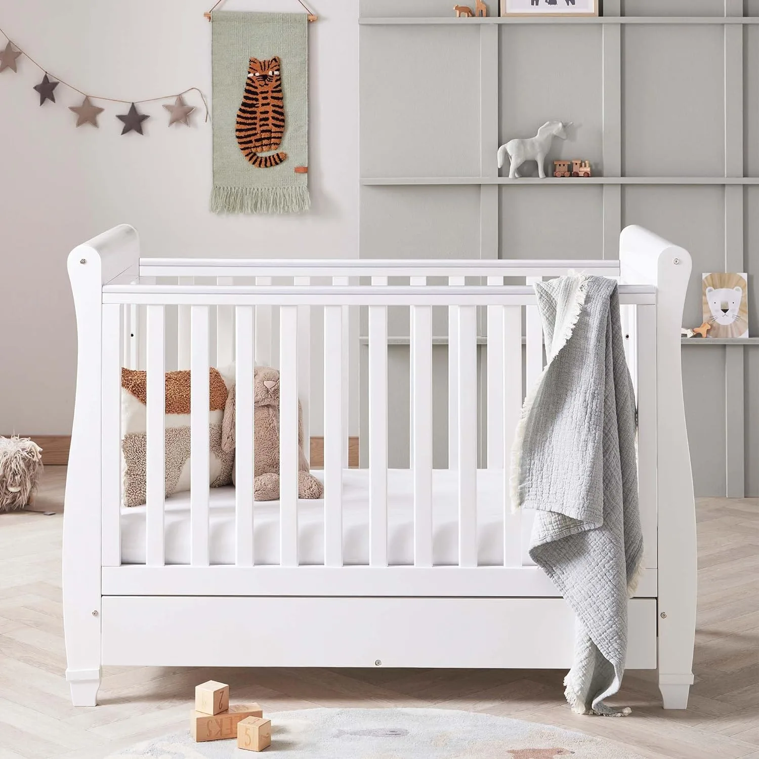 Babymore Eva Sleigh Cot Bed