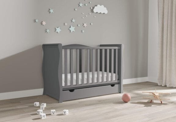 Viculii Willow Baby Sleigh Mini Cot Bed