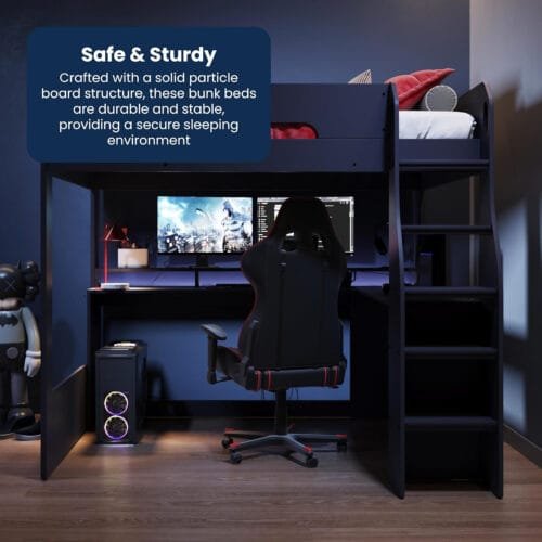 Flair Furnishings Wooden High Sleeper Beds for Kids