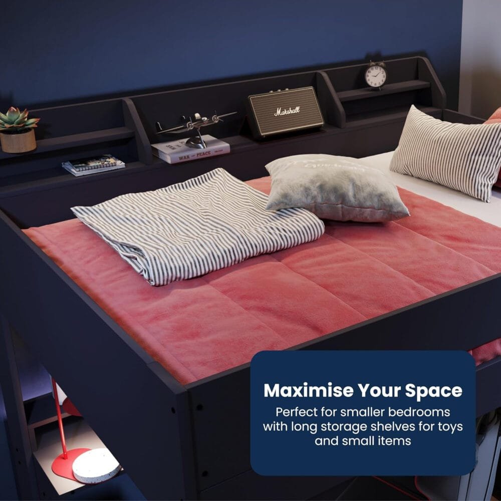 Flair Furnishings Wooden High Sleeper Beds for Kids