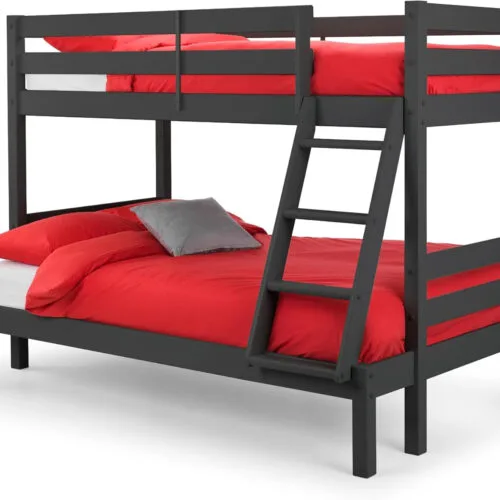 Julian Bowen Merlin Triple Sleeper Bunk - Anthracite Julian Bowen Merlin Triple Sleeper Bunk - Anthracite