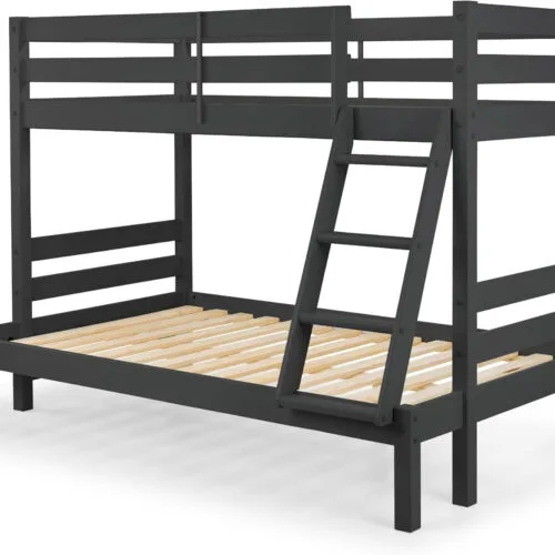 Julian Bowen Merlin Triple Sleeper Bunk - Anthracite Julian Bowen Merlin Triple Sleeper Bunk - Anthracite