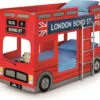 Julian Bowen Red Wood London Bunk Bed, Single Julian Bowen Red Wood London Bunk Bed