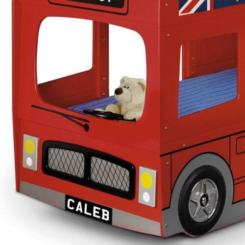 Julian Bowen Red Wood London Bunk Bed, Single