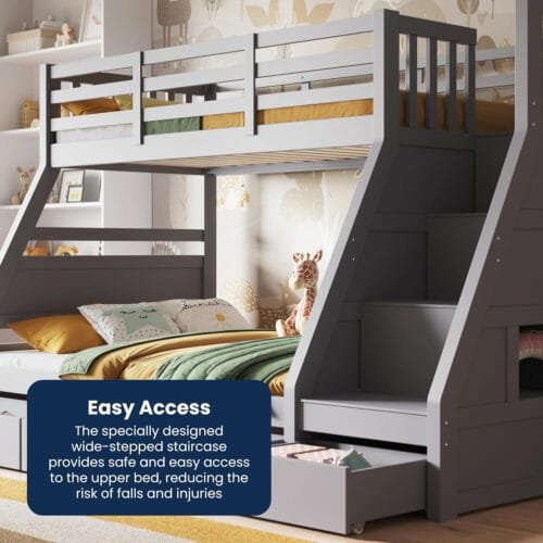 Flair Furnishings Triple Bunk Beds for Kids