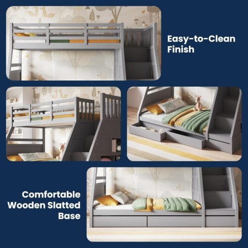 Flair Furnishings Triple Bunk Beds for Kids