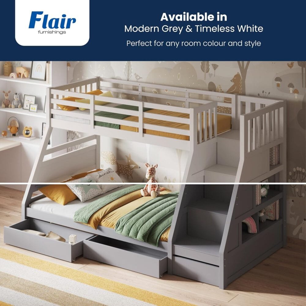 Flair Furnishings Triple Bunk Beds for Kids