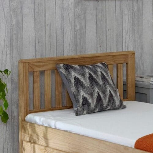 Happy Beds Mission Wooden Solid Waxed Pine Storage Bed