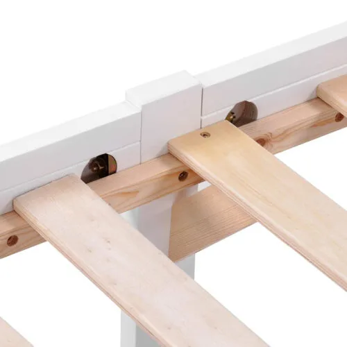 Harper & Bright Designs Wooden Solid Pine Storage Bed With Drawers