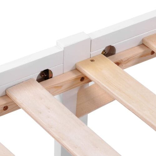Harper & Bright Designs Wooden Solid Pine Storage Bed With Drawers