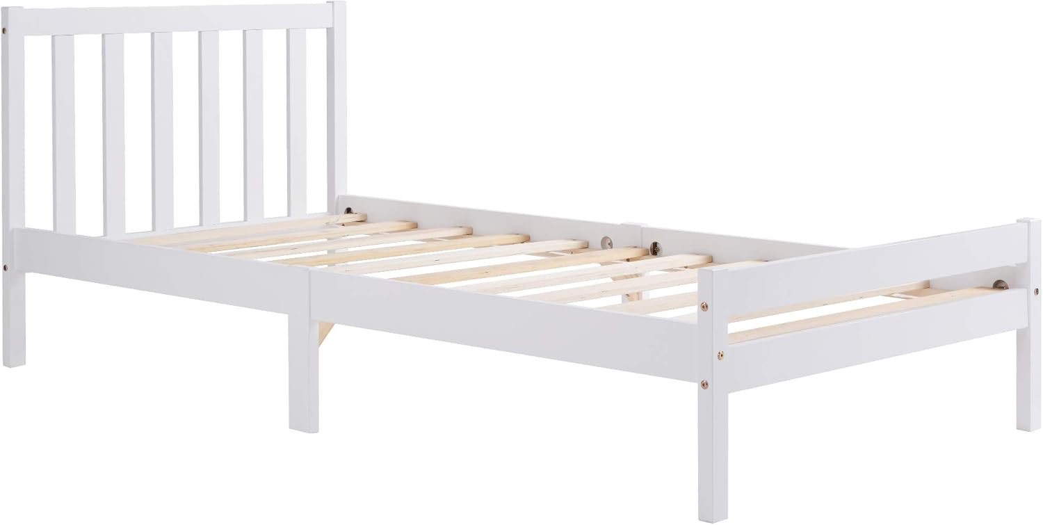 689a6a858326bea24bb7929f8e365325cbc4d5e82435771530fff.jpg Merax Wooden Bed Frame, Single Bed 3ft Solid Wooden Bed Frame