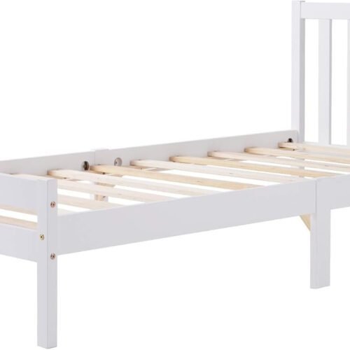 Merax Wooden Bed Frame, Single Bed 3ft Solid Wooden Bed Frame Merax Wooden Bed Frame, Single Bed 3ft Solid Wooden Bed Frame