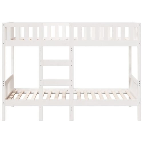 Furniture set, Bunk Bed White 90x200 cm Solid Wood Pine
