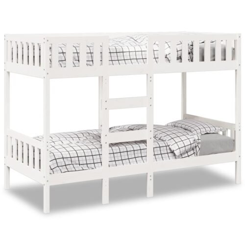 Furniture set, Bunk Bed White 90x200 cm Solid Wood Pine