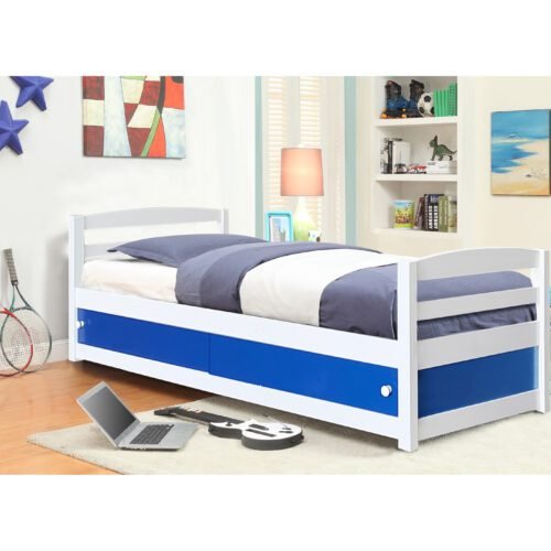 Kids Wooden Storage Bed With Various Colour Choices