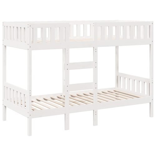 Furniture set, Bunk Bed White 90x200 cm Solid Wood Pine