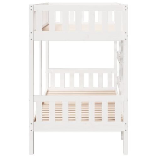 Furniture set, Bunk Bed White 90x200 cm Solid Wood Pine