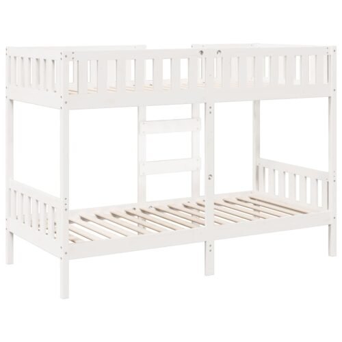 Furniture set, Bunk Bed White 90x200 cm Solid Wood Pine